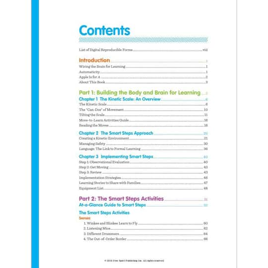Free Spirit Publishing Move, Play & Learn Smart Steps Sequenced Activities to Build Body & Brain